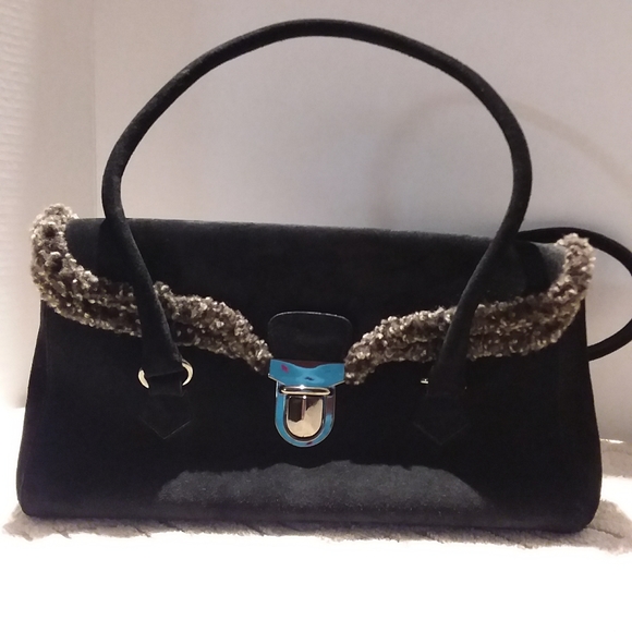 💖Host Pick- Stuart Weitzman suede satchel - Picture 2 of 9